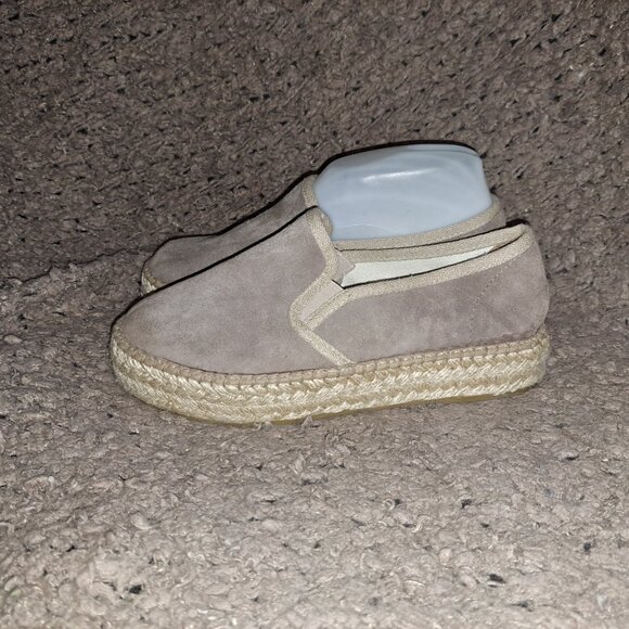 TONI PONS-Origens-Flatform Espadrilles-Light Brown Suede-Sz 37-Near Mint - Picture 2 of 8